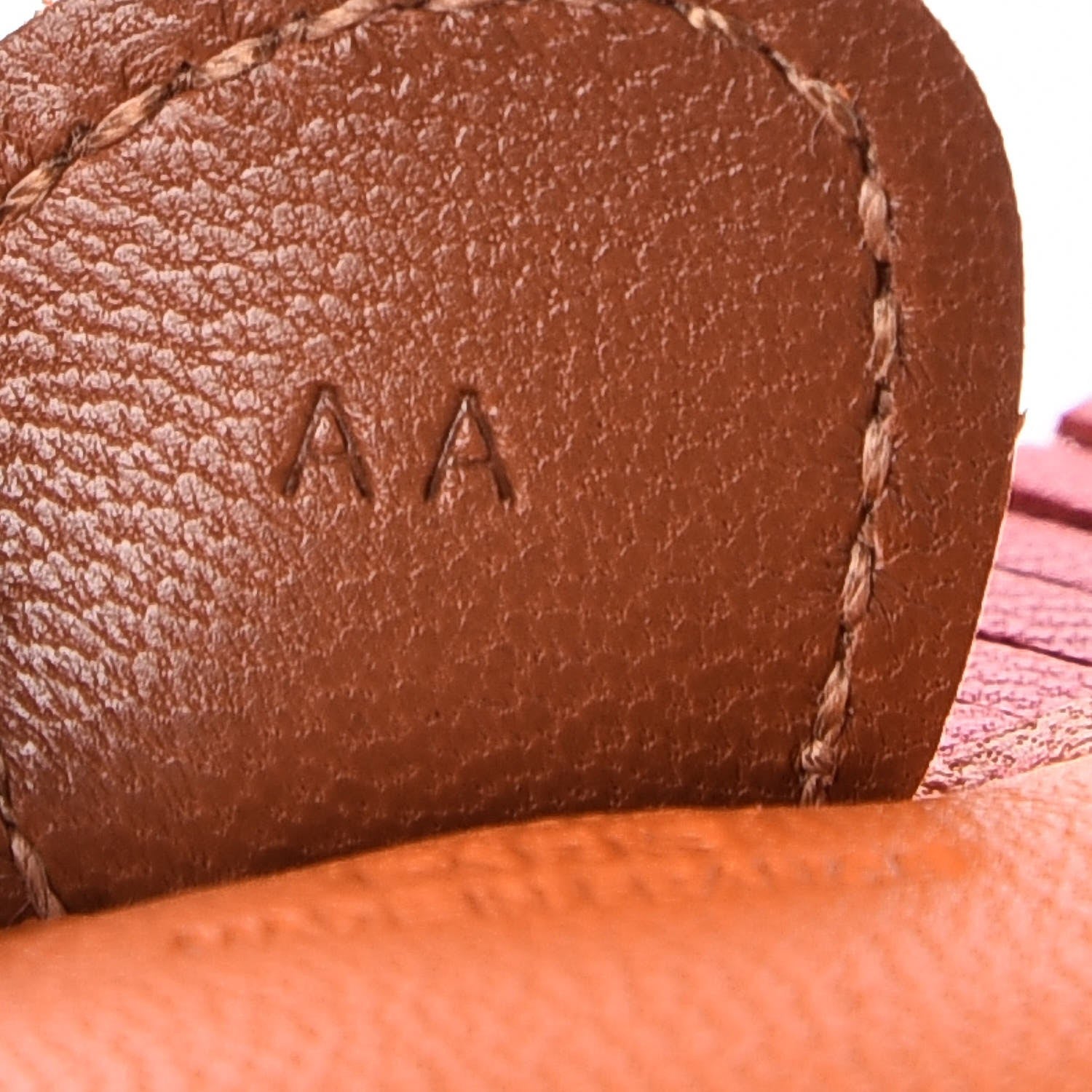 Hermes Milo Lambskin Grigri Rodeo Horse Bag Charm PM Orange Bougainvillea Gold Flamingo 3 of 5
