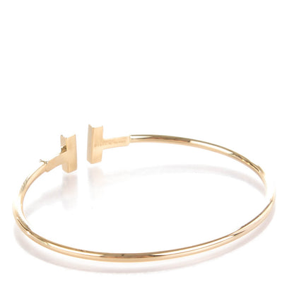 Tiffany 18K Yellow Gold T Wire Bracelet 4 of 5