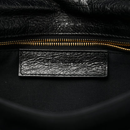 Balenciaga Agneau Giant 12 Gold Hardware Envelope Clutch Black 7 of 8