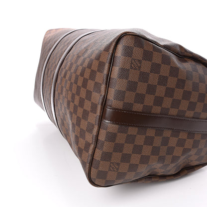 Louis Vuitton Damier Ebene Keepall Bandouliere 55 9 of 10