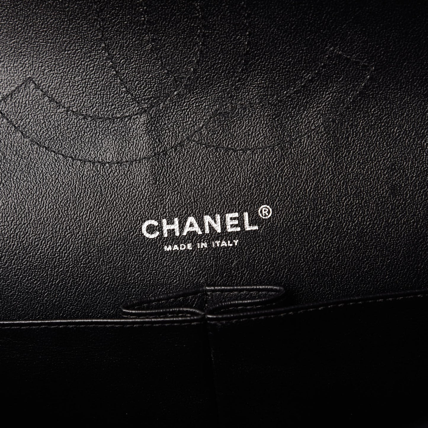 Lambskin Quilted Jumbo Double Flap Black