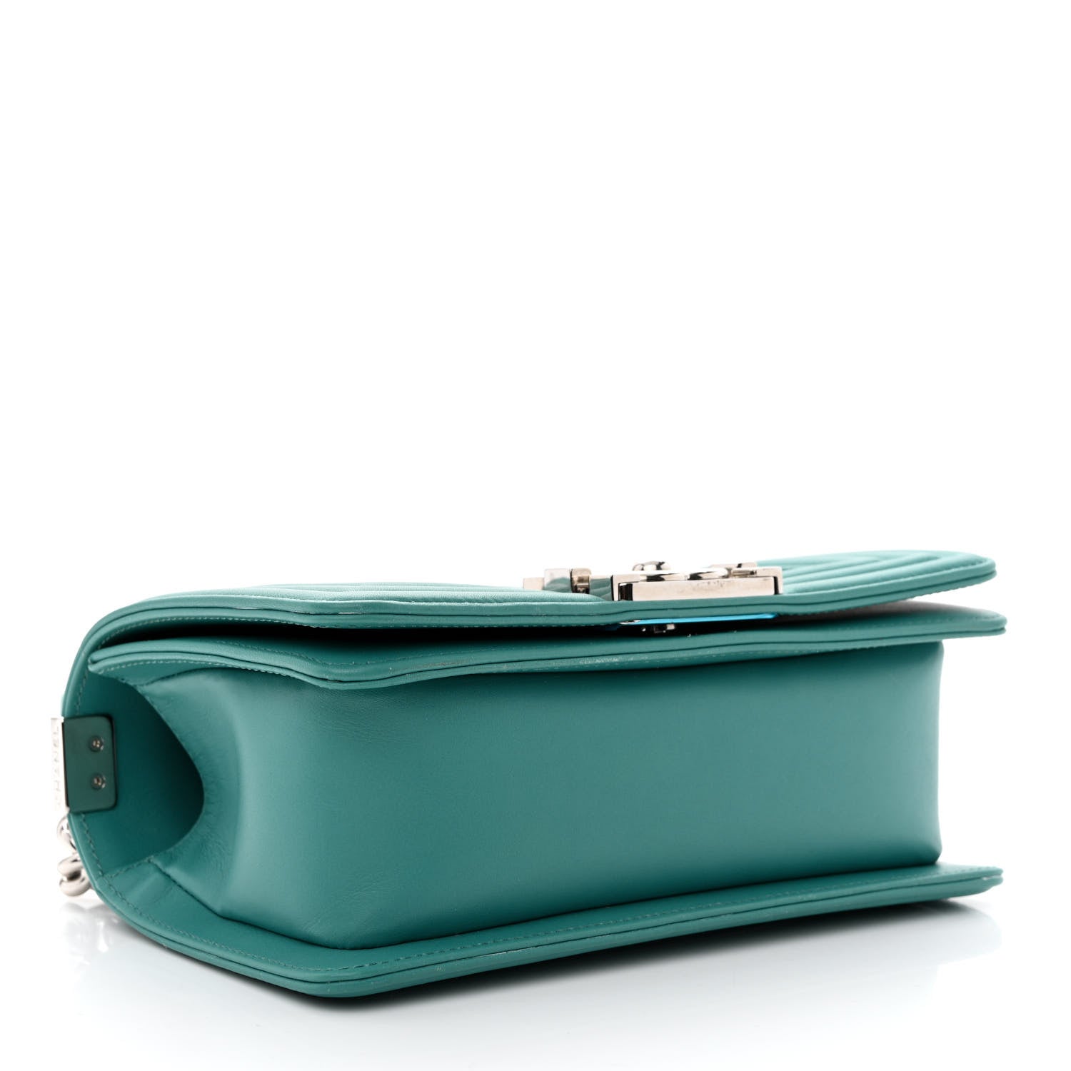 Chanel Calfskin Quilted Small Boy Flap Turquoise 4 of 14