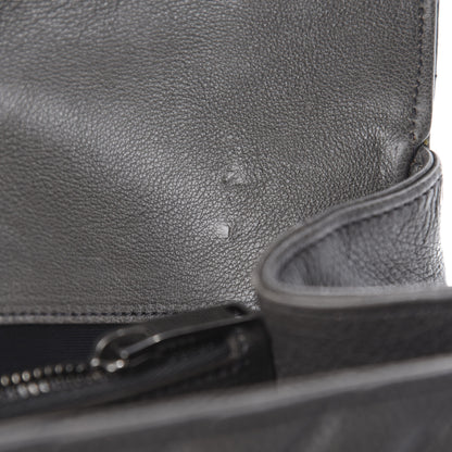 Saint Laurent Sheepskin Matelasse Chevron Monogram Large College Satchel Dark Anthracite 8 of 14