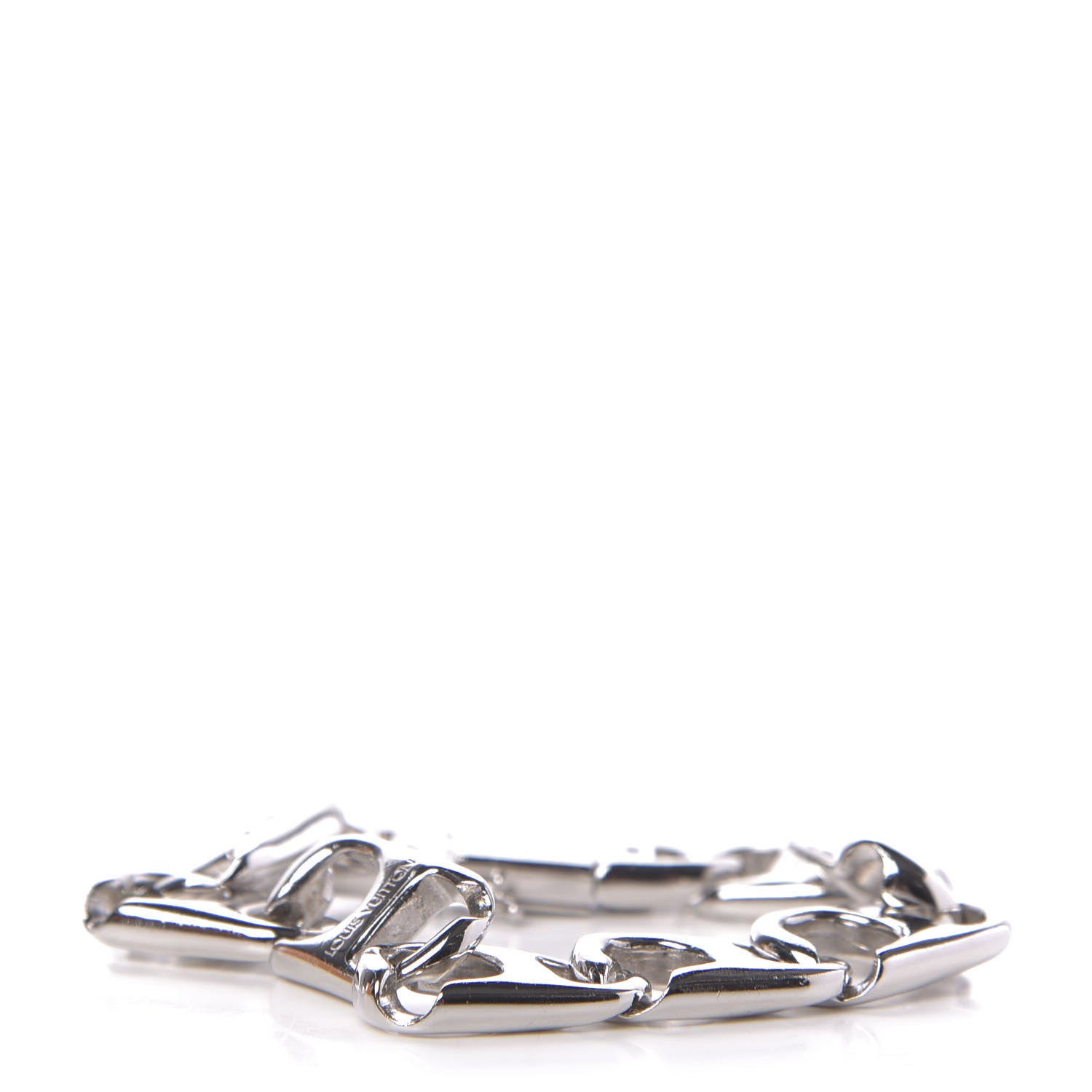 Louis Vuitton Metal Chain Bracelet Silver 2 of 7