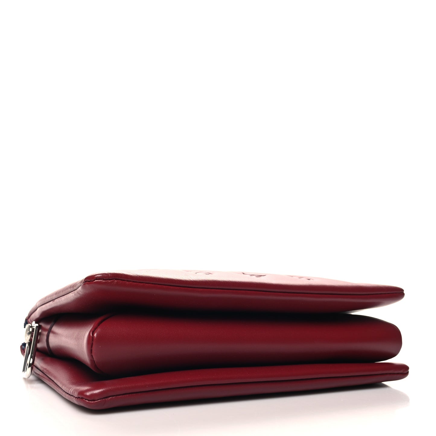 Lambskin Embossed Monogram Coussin PM Wine