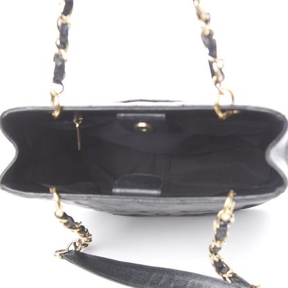 Chanel Caviar Quilted Petit Shopping Tote PST Black 4 of 11