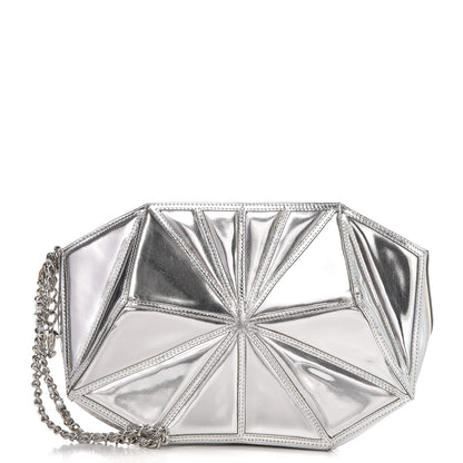 Chanel Patent Midnight Swim Wristlet Clutch Silver 1 of 8