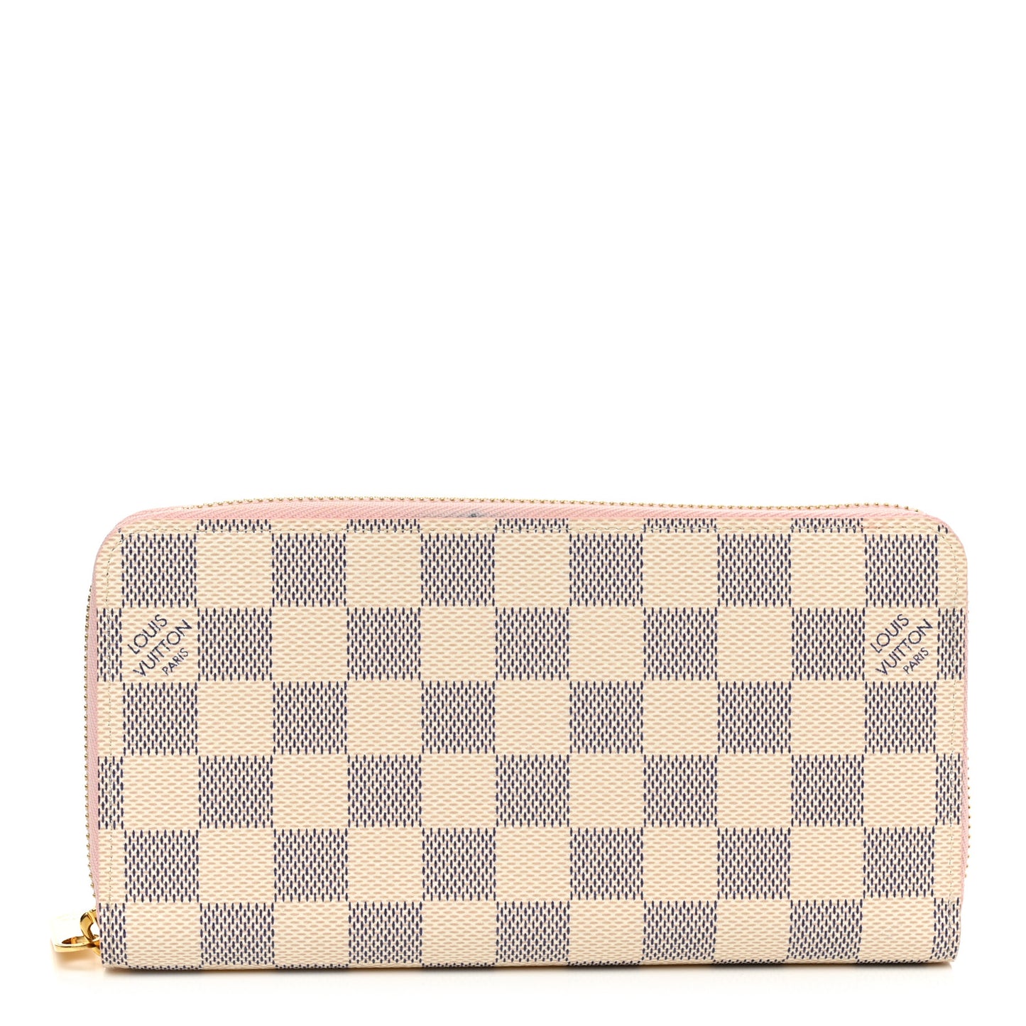 Damier Azur Zippy Wallet Rose Ballerine