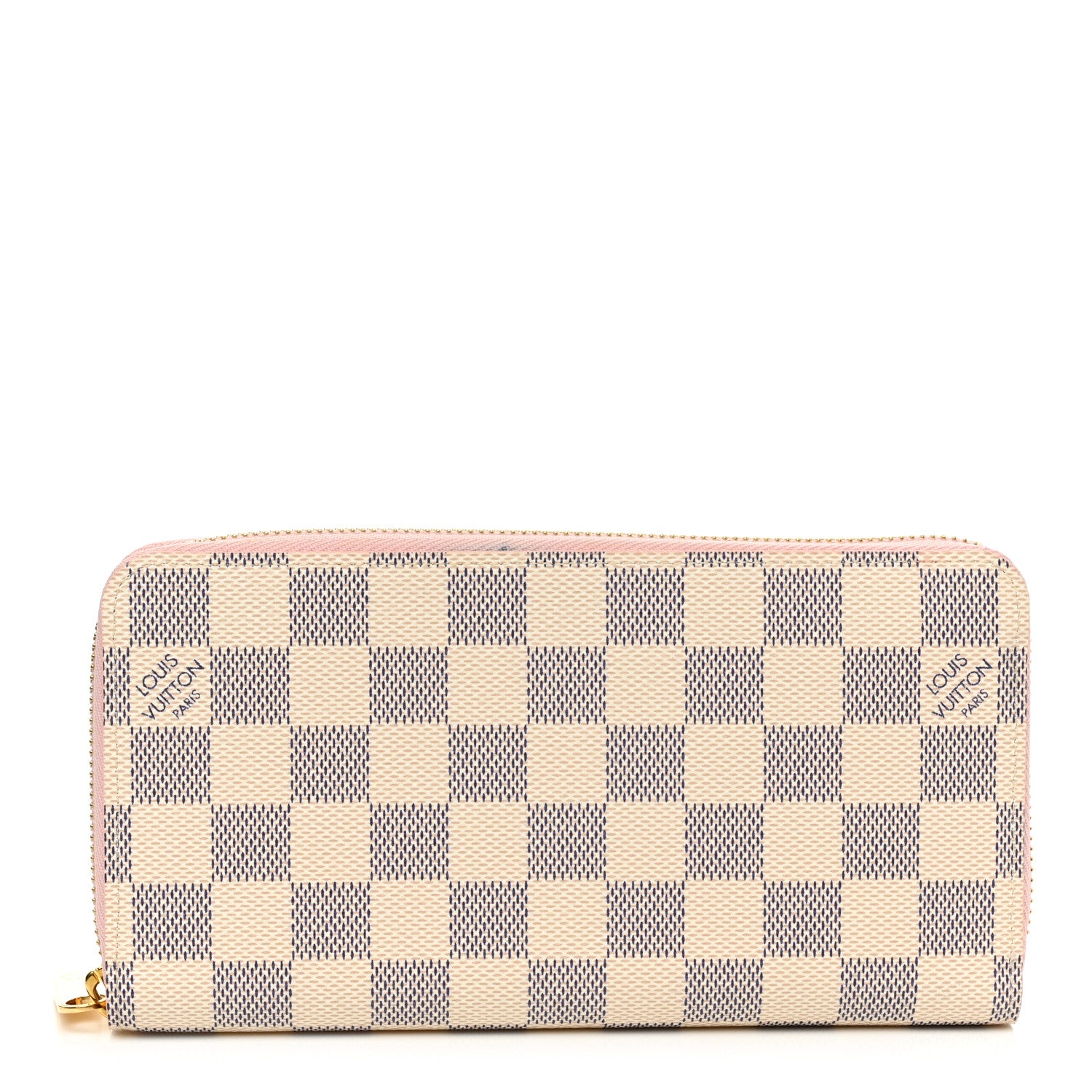Louis Vuitton Damier Azur Zippy Wallet Rose Ballerine 1 of 9