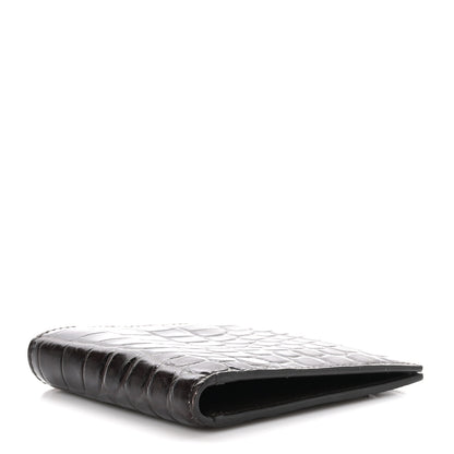 Gucci Crocodile Bi-Fold Wallet Brown 4 of 7