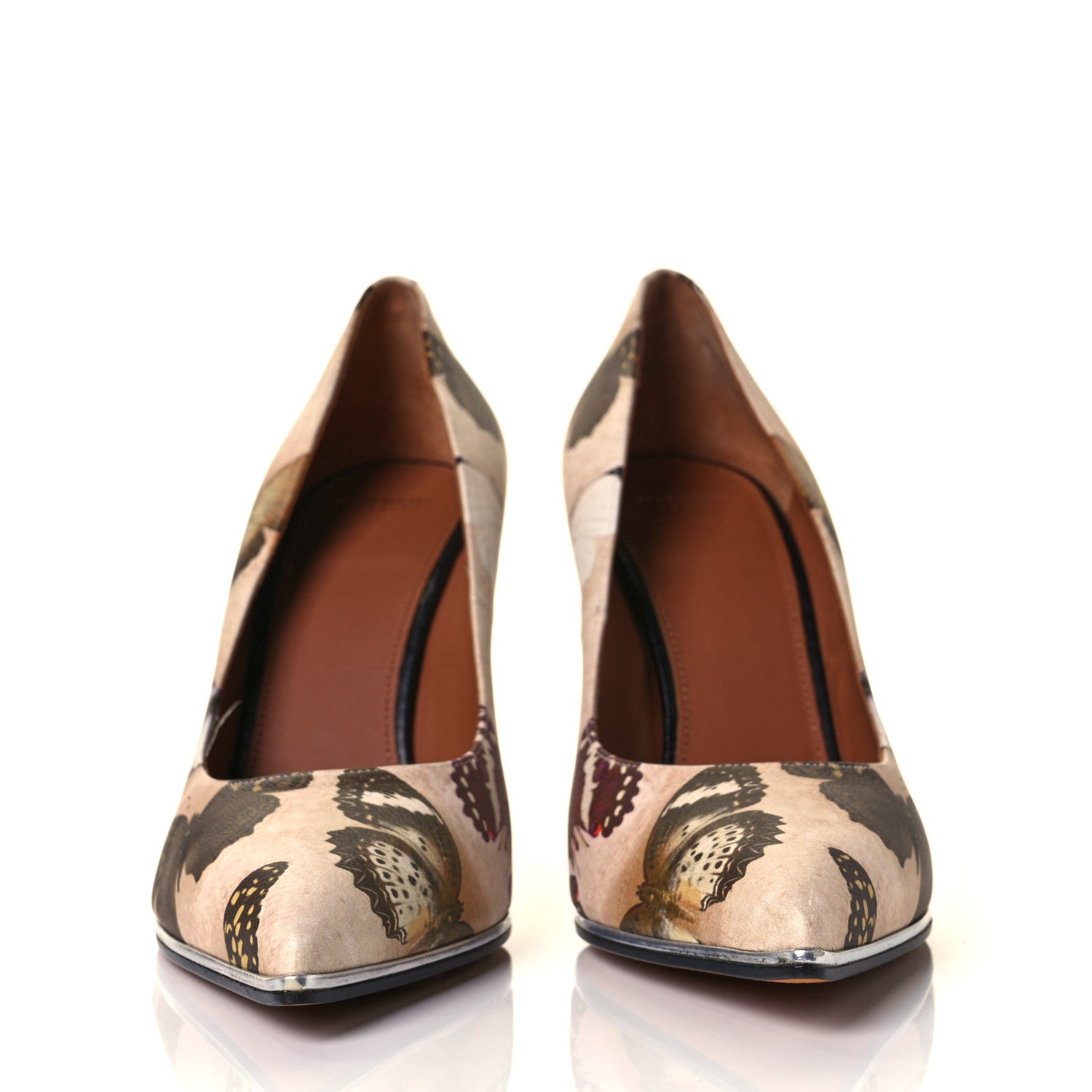 Givenchy Lambskin Print Pointed Toe Pumps 37.5 Multicolor 2 of 10