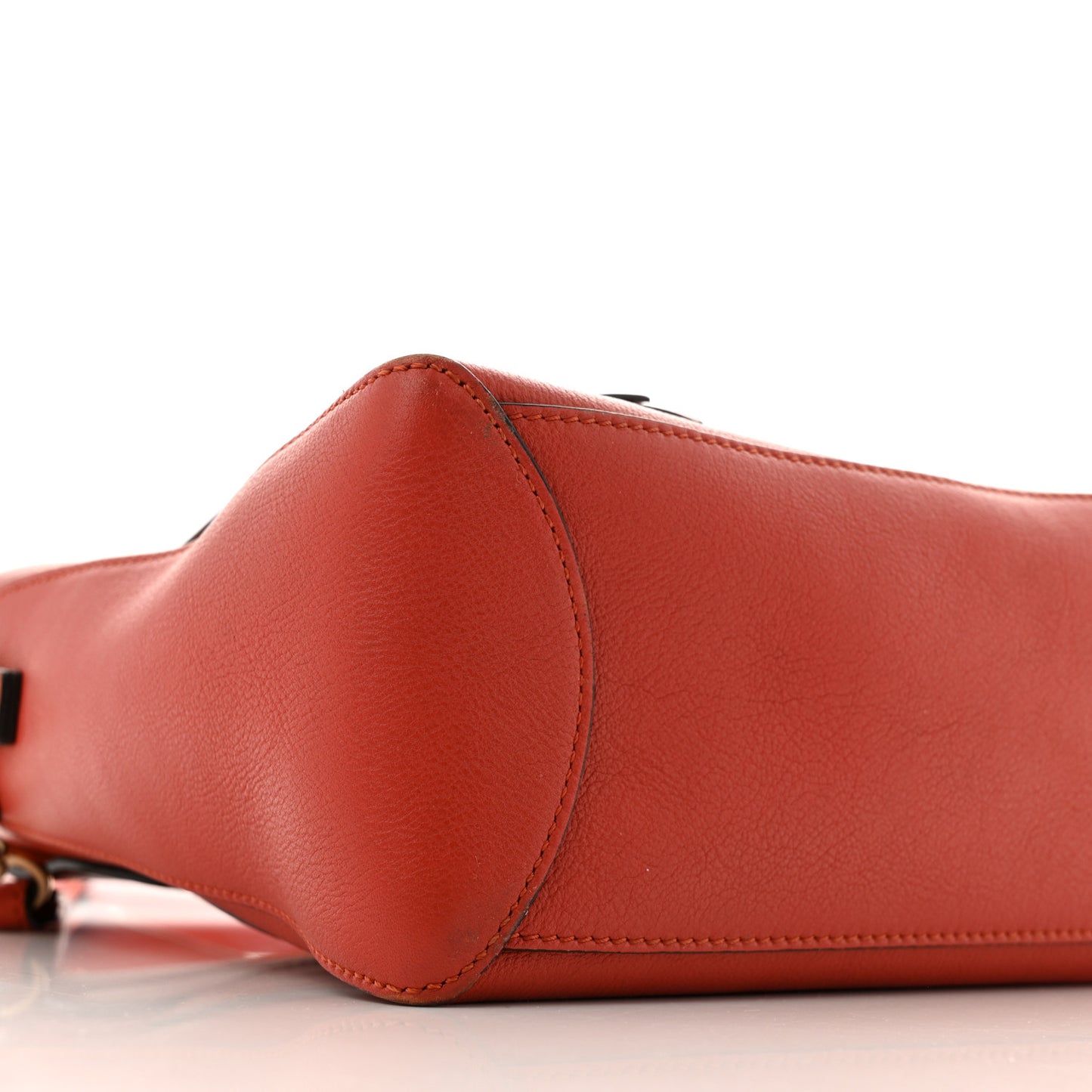 Calfskin Small Faye Day Shoulder Bag Dahlia Red