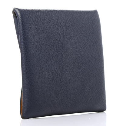 Hermes Evercolor Bastia Verso Coin Purse Bleu Nuit Sesame 3 of 7