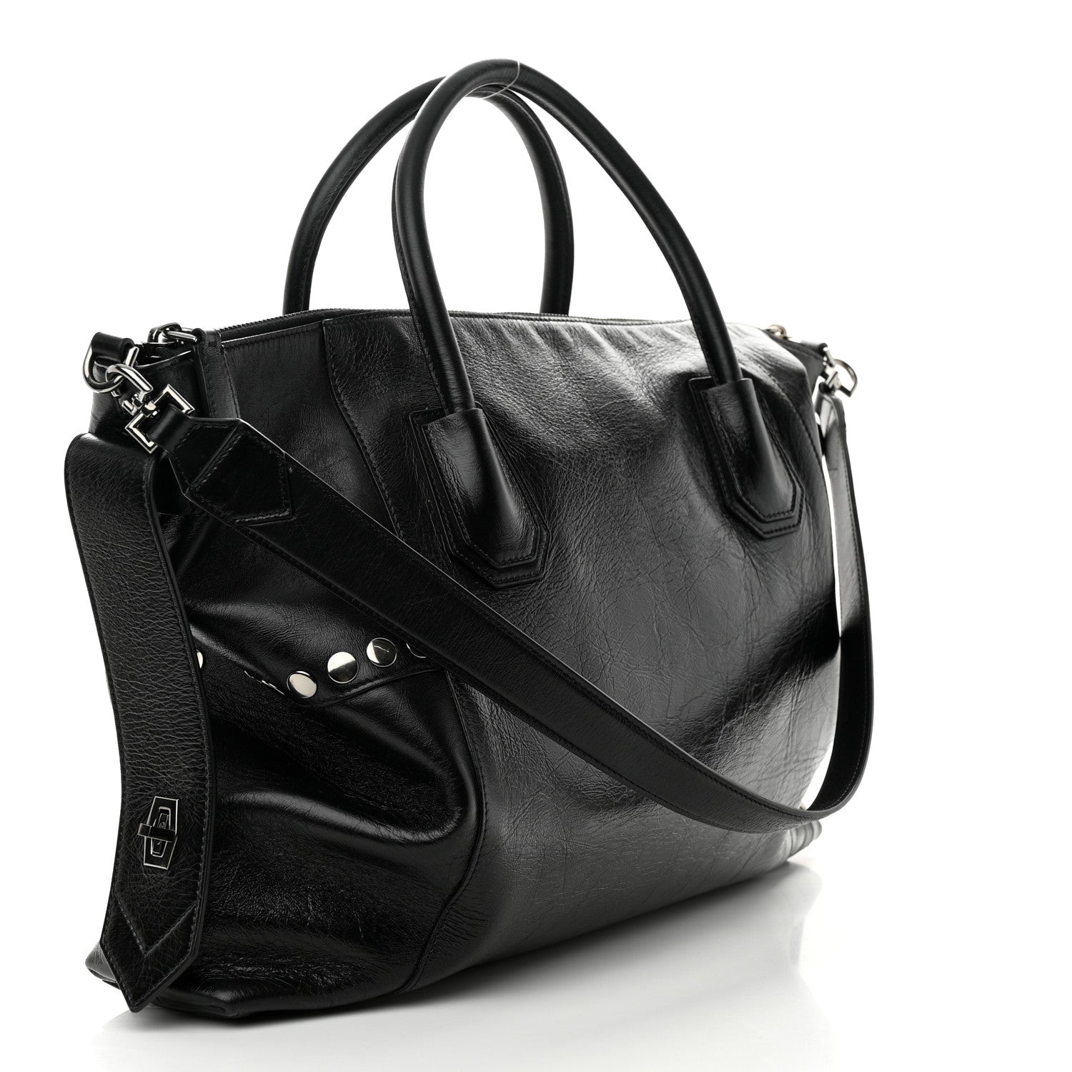 Givenchy Smooth Calfskin Medium Studded Soft Antigona Black 3 of 9