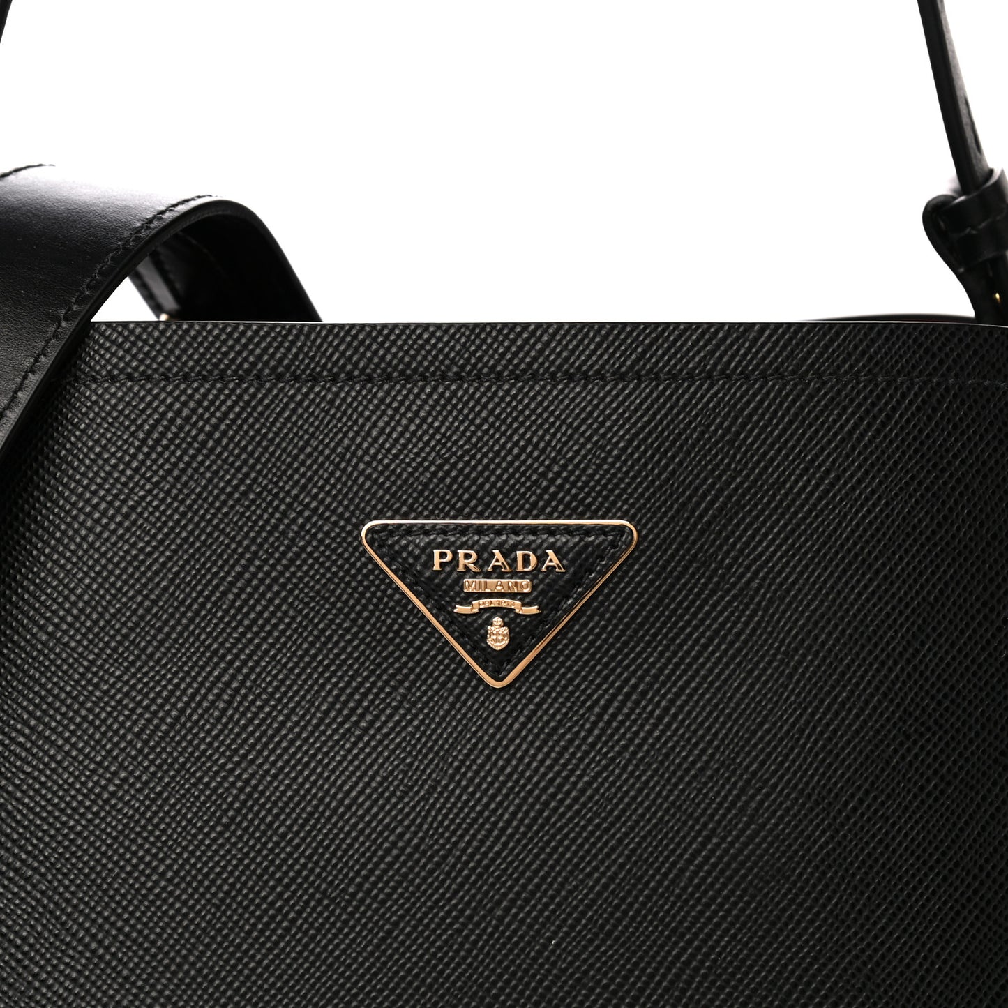 Saffiano Cuir Small Matinee Tote Black
