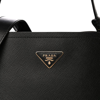 Prada Saffiano Cuir Small Matinee Tote Black 7 of 9