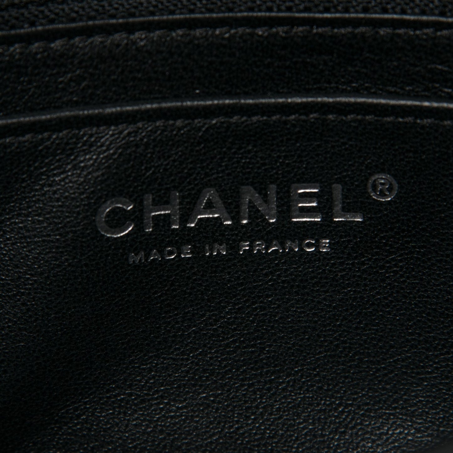 Crumpled Calfskin Quilted Mini Rectangular Flap So Black