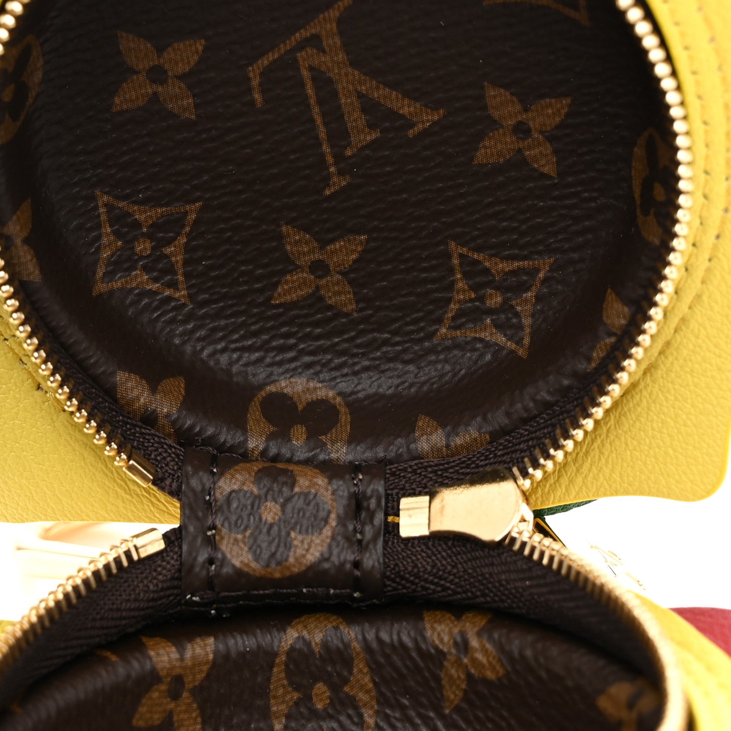 Monogram Calfskin Burger Pouch Bag Charm