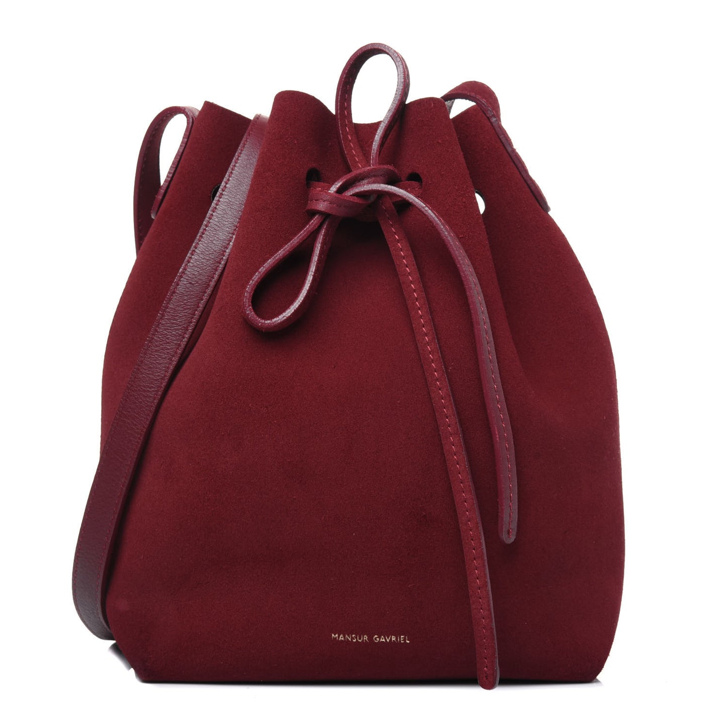 Suede Mini Bucket Bag Rococo