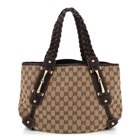 Monogram Small Pelham Shoulder Bag Dark Brown