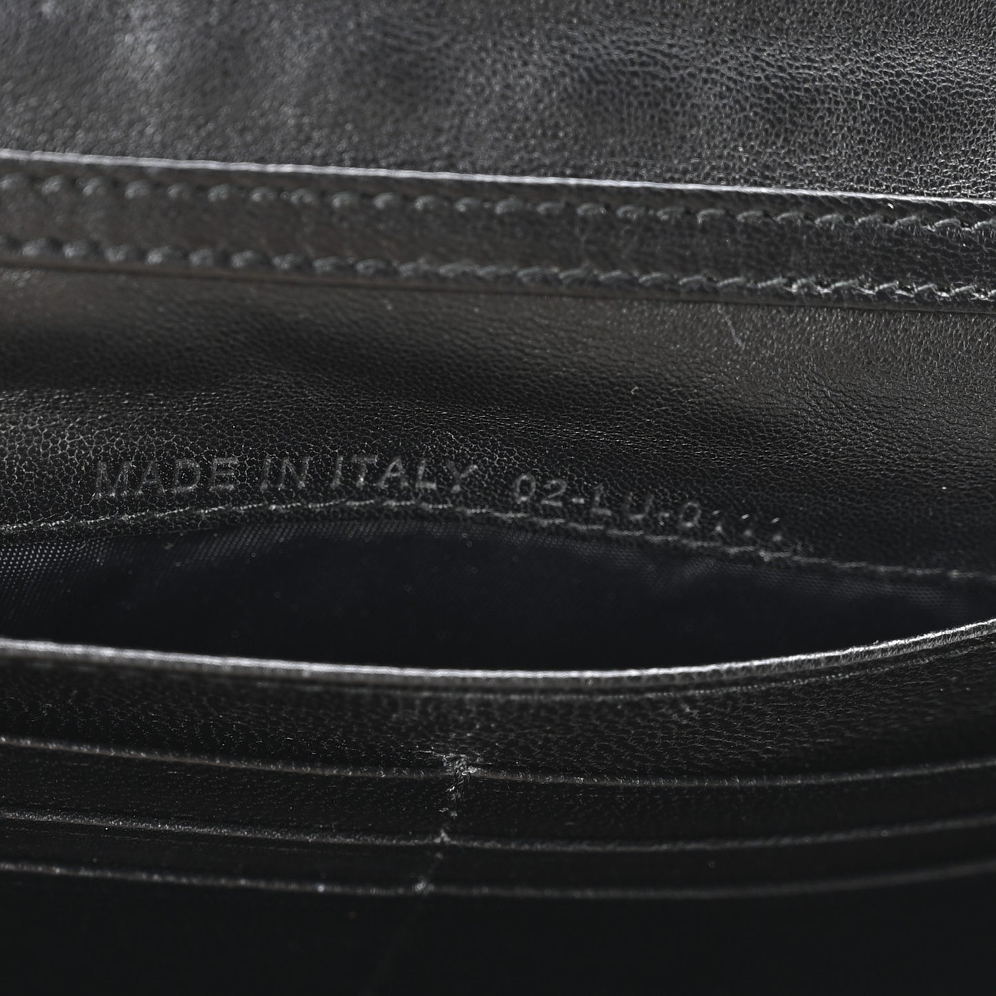 Lambskin Cannage Rendez-vous Chain Wallet Black