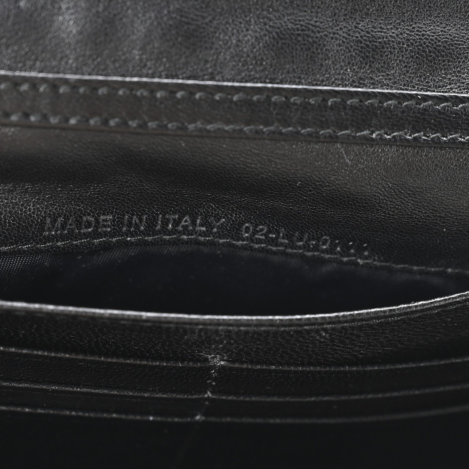 Christian Dior Lambskin Cannage Rendez-vous Chain Wallet Black 7 of 10