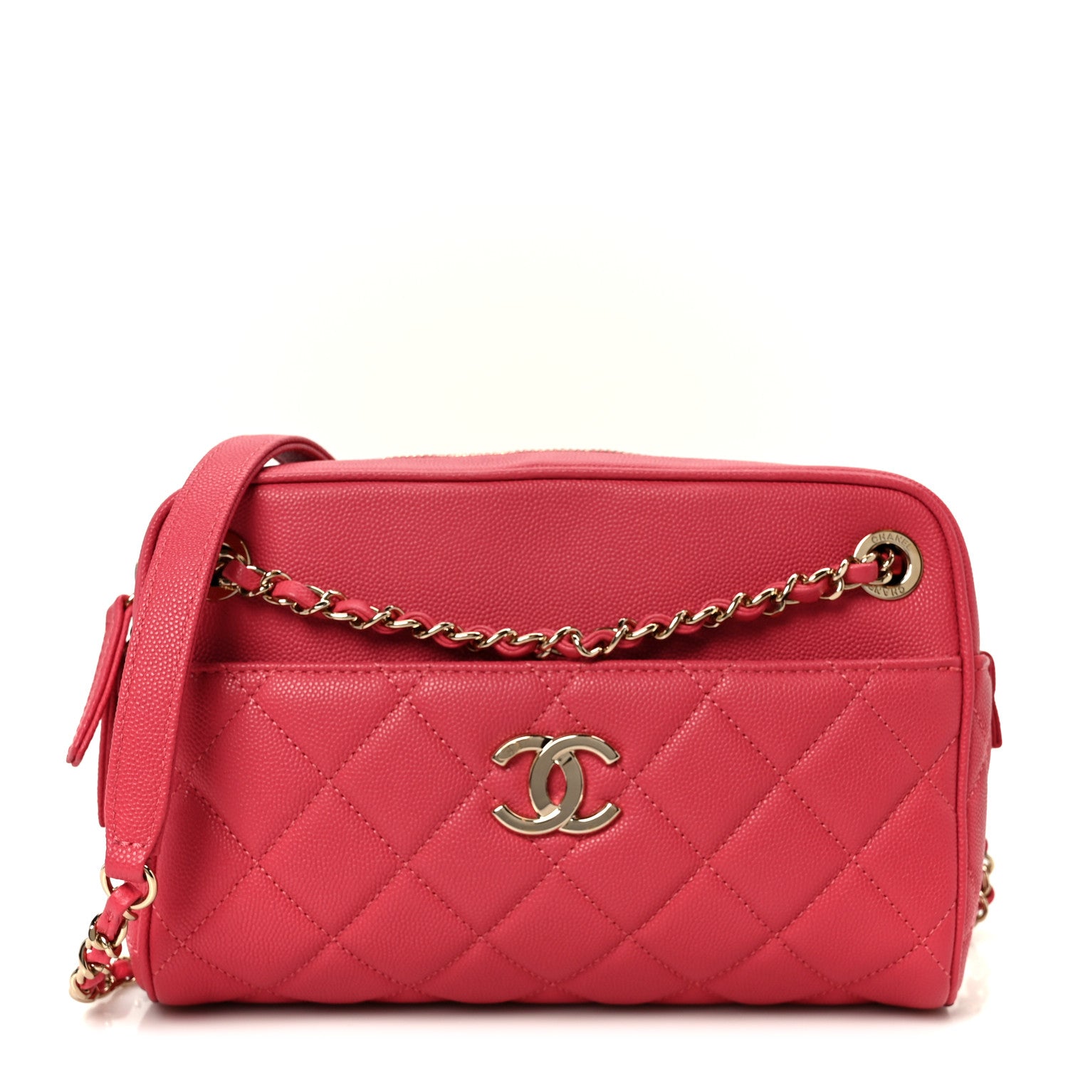 Chanel Caviar Quilted Small In & Out Camera Case Pink 1 of 11