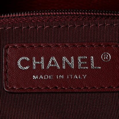 Chanel Caviar Quilted Medium Rock In Rome Single Flap Burgundy 6 of 10