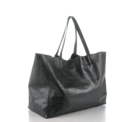 Celine Lambskin Horizontal Cabas Black 3 of 8
