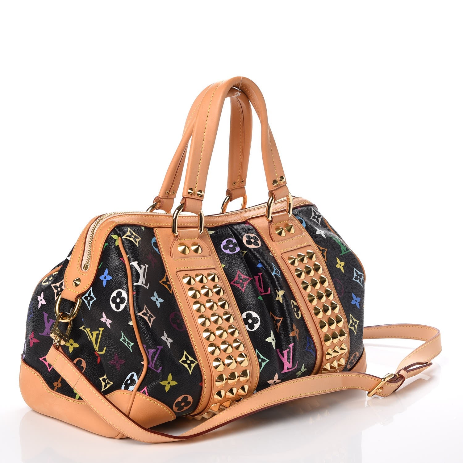 Louis Vuitton Monogram Multicolor Courtney GM Black 4 of 14