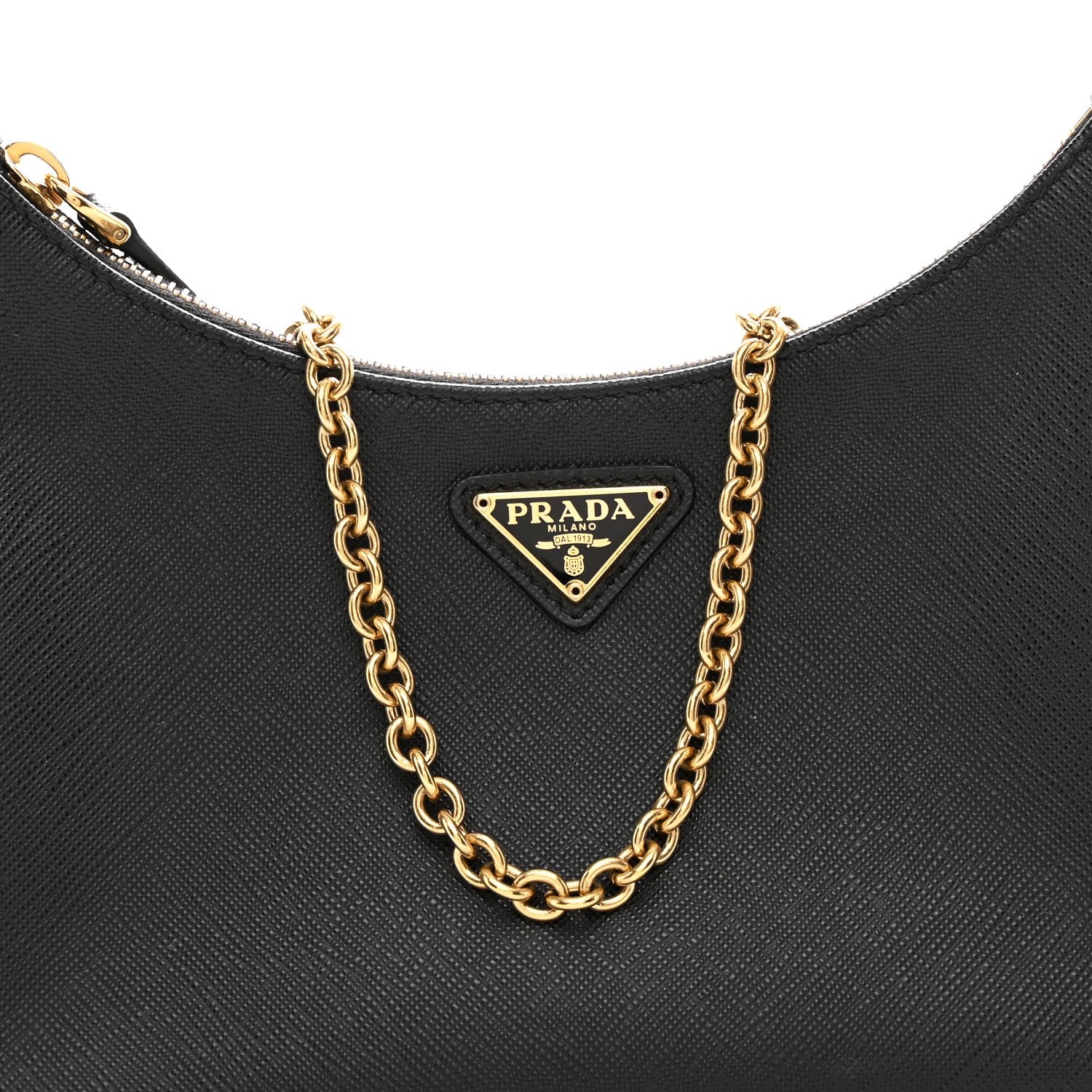 Prada Saffiano Lux Re-Edition 2005 Shoulder Bag Black 9 of 12