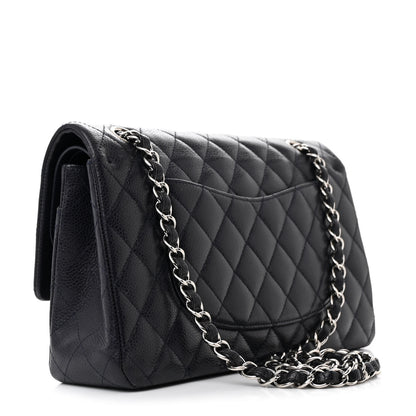 Chanel Caviar Quilted Medium Double Flap Navy 3 of 12