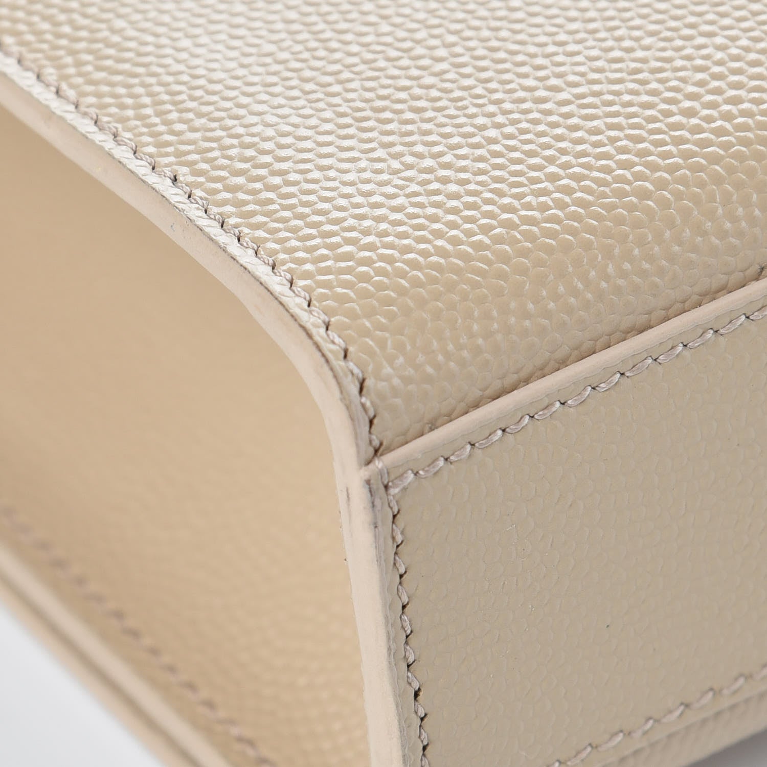 Saint Laurent Grain De Poudre Medium Monogram Kate Satchel Nude Powder 11 of 12