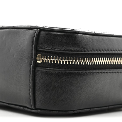Chanel Lambskin Quilted CC Pearl Crush Camera Case Black 11 of 12