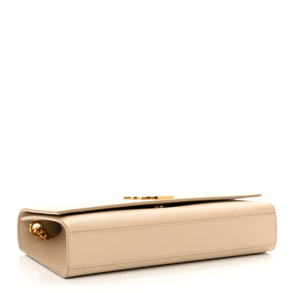 Saint Laurent Grain De Poudre Medium Monogram Kate Satchel Nude Powder 4 of 10