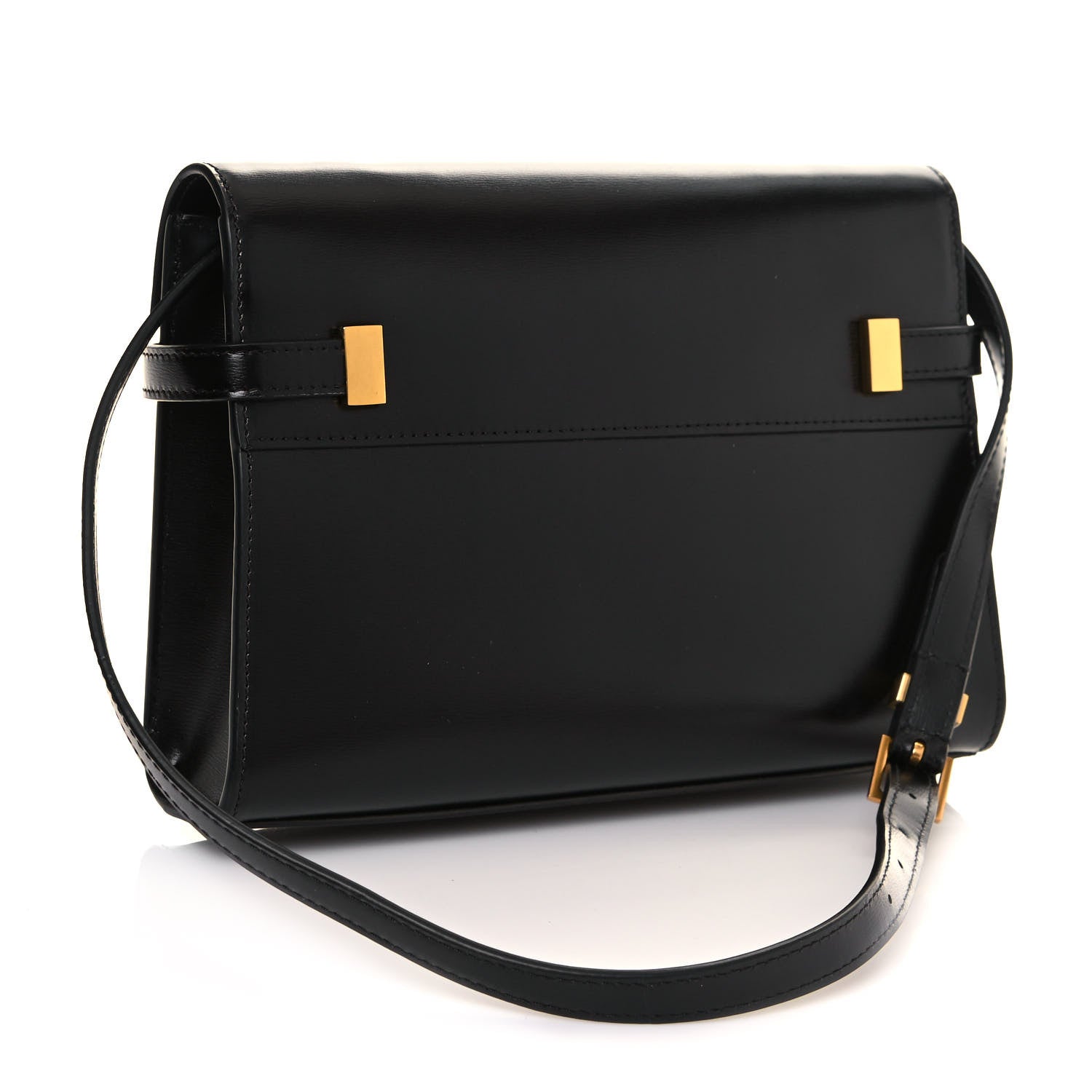 Saint Laurent Smooth Calfskin Manhattan Shoulder Bag Black 3 of 12