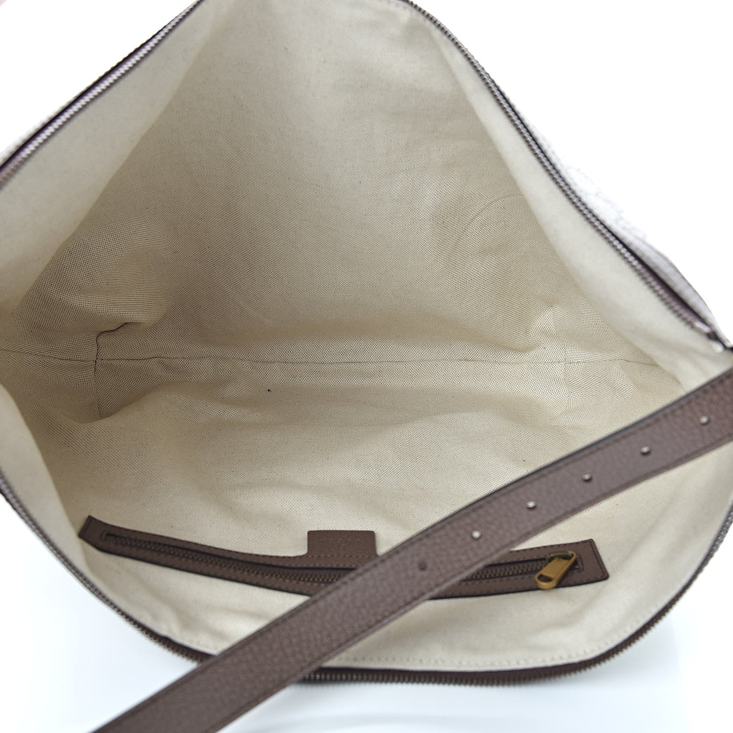 Gucci GG Supreme Monogram Web Ophidia Half Moon Hobo Brown 5 of 10