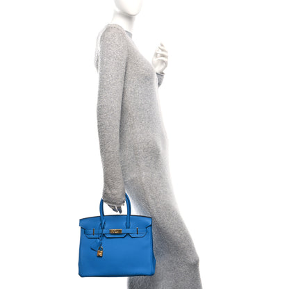 Hermes Togo BIRKIN 30 Bleu Zanzibar 2 of 11