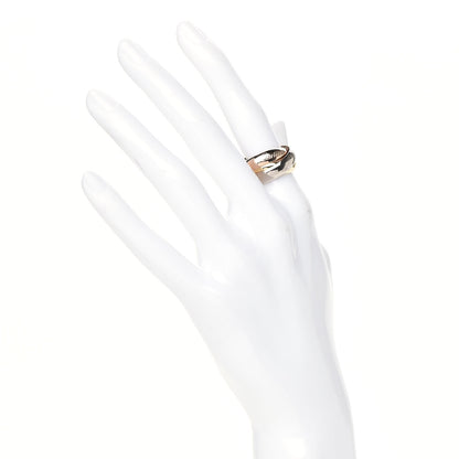Cartier 18K Pink Yellow White Gold Large Trinity Ring 50 5.25 2 of 6