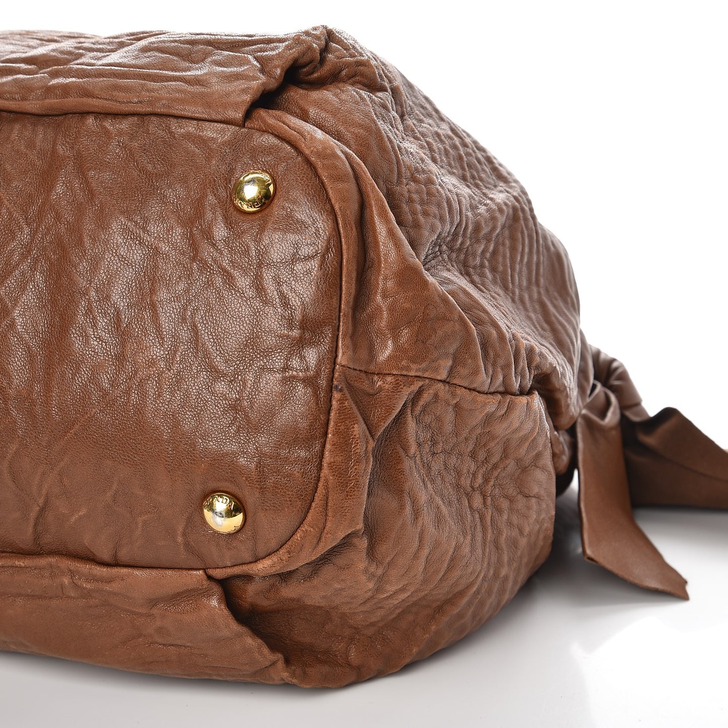 Nappa Antique Bow Tote Bag Cocco