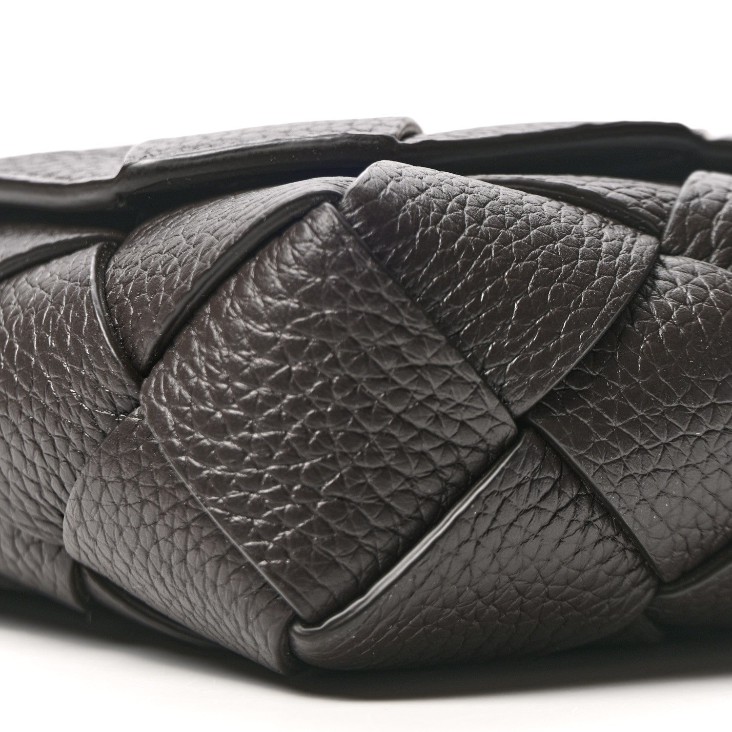 Bottega Veneta Grained Calfskin Intreccio Large Diago Crossbody Bag Fondant 10 of 11