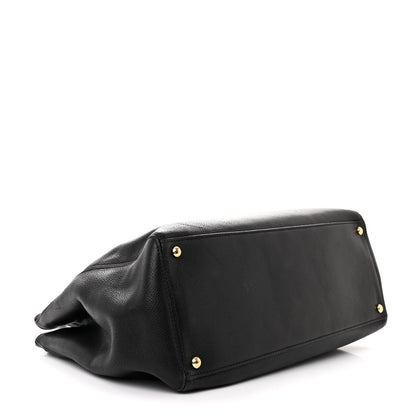Chanel Calfskin Cerf Executive Shopper Tote Black 4 of 15