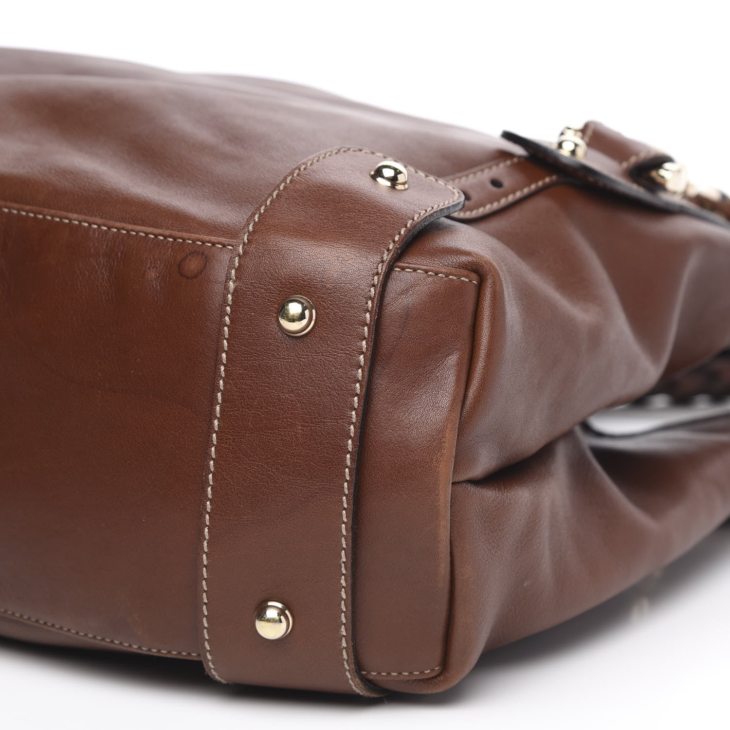 Gucci Calfskin Pelham Shoulder Bag Brown 10 of 15