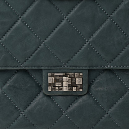Chanel Washed Lambskin Quilted Maxi Take Away Flap Turquoise 9 of 11