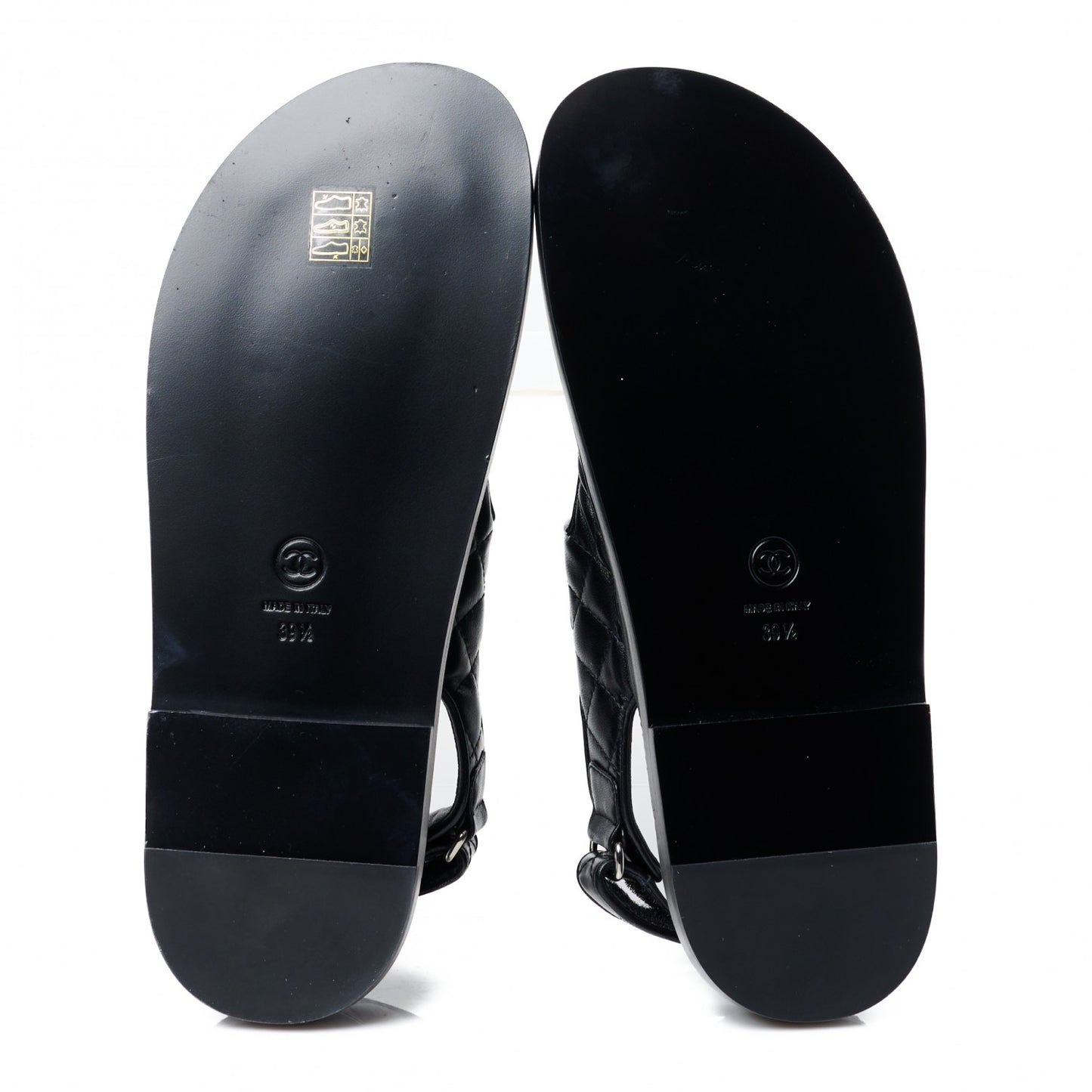 Lambskin Velcro Dad Sandals 39.5 Black