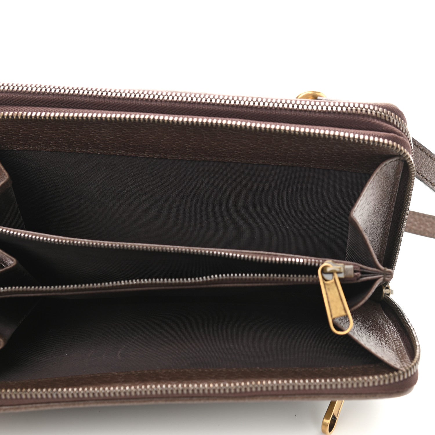Gucci GG Supreme Monogram Web Ophidia Double Zip Shoulder Bag Beige New Acero 5 of 10