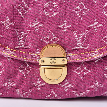 Louis Vuitton Monogram Denim Mini Pleaty Fuchsia 9 of 12