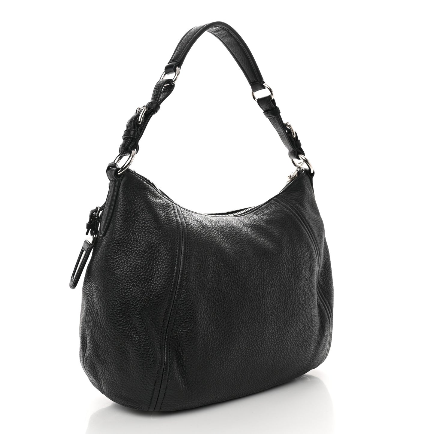Vitello Phenix Hobo Black