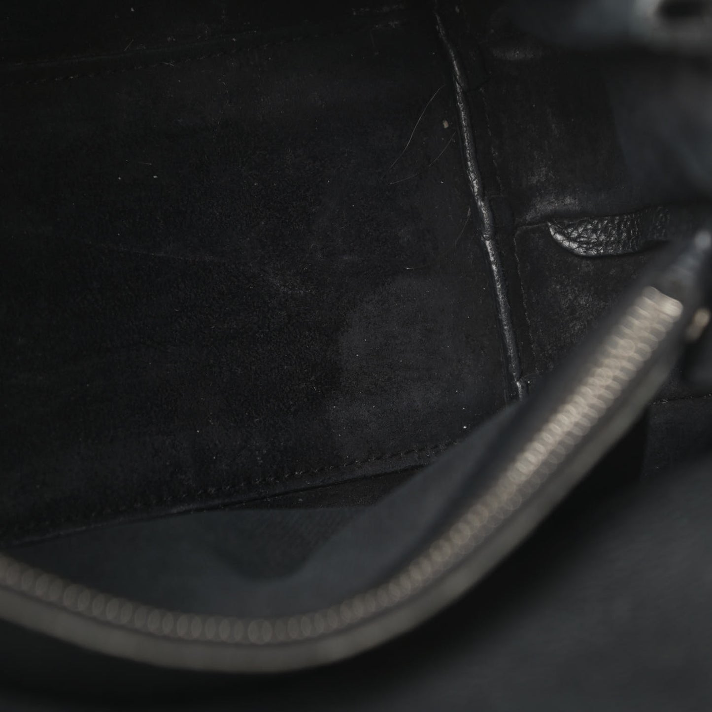 Grained Calfskin Baby Sac De Jour Souple Black