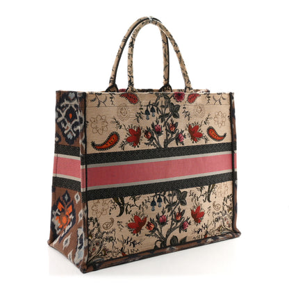 Christian Dior Canvas Embroidered Large Broderie Dior Flowers Book Tote Multicolor 3 of 11